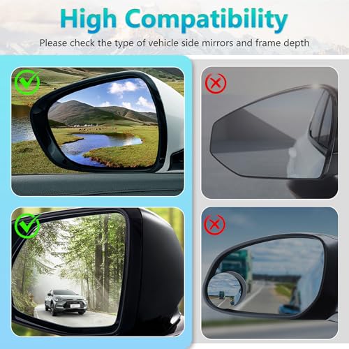 Orifesio 2 Stück Wohnwagenspiegel Universal, Verstellbarer Wohnwagen Spiegel Auto, Außenspiegel Wohnwagen, Caravanspiegel, Spiegel für Wohnwagen Universal, Spiegelverlängerung Wohnwagen