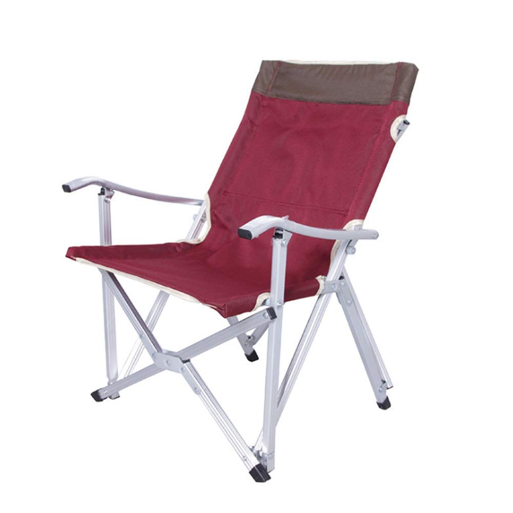 DujiePortable Outdoor Folding Oxford Beach Chair Ogawa Chair Ultra Light Aluminum Fishing Chair Self-drive Camping Chair,folds up to fit inside most car trunks fold