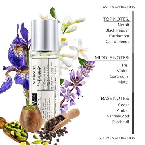 Image of Alternate Scents NEROVIA 40ml Long Lasting Perfume For Women |Strong&Long Lasting with 30% Oil Concentration|White Floral Amber|Fragrance From France |Made In India|
