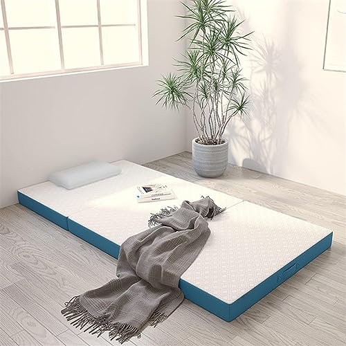 CIYEEA Klappmatratze Tri -Fold Memory Foam Matratze Tragbarer Matratze Toper Mit Waschbarer Abdeckung Nicht Rutscher Boden,Weiß,190X63X7cm – Bild 3