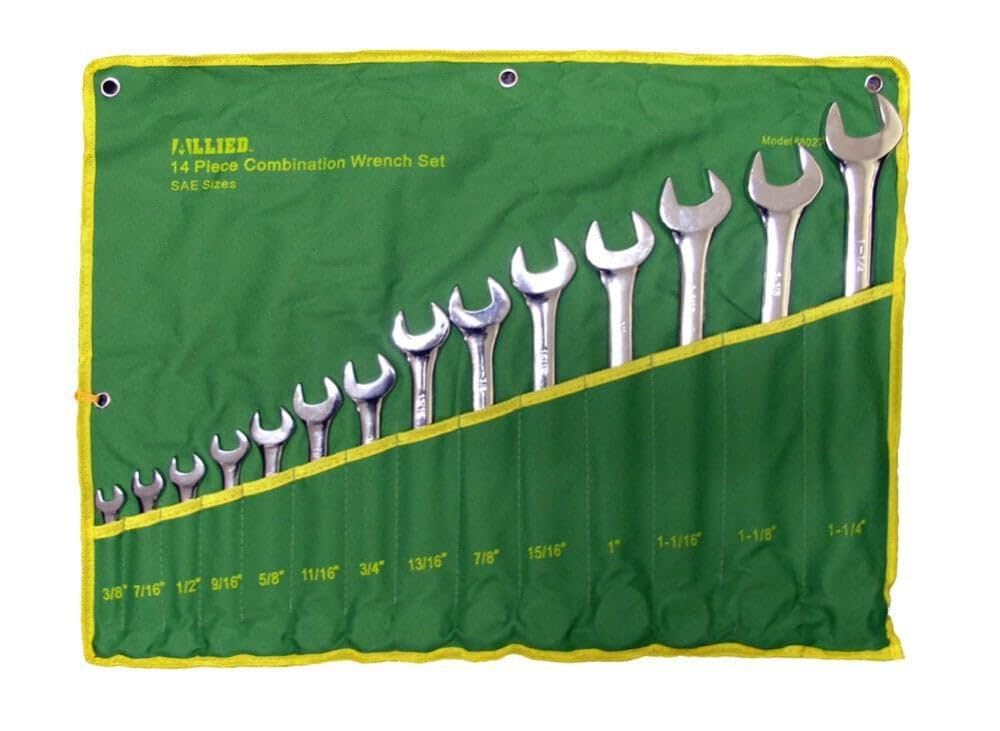 Allied Tools 88027 14 Pc. SAE Wrench Set In Pouch - Amazon.com