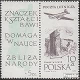 Prophila Collection Polonia 1101Zf con Ornamento (Completa.edición.) Usado 1959 filatelistas (Sellos para los coleccionistas) Aviones/Globos/Zepelines/Aviación