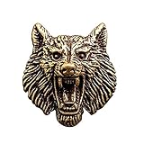 La cabeza de lobo de cobre se puede utilizar no solo como botón, sino también como decoración de bricolaje para equipaje. 