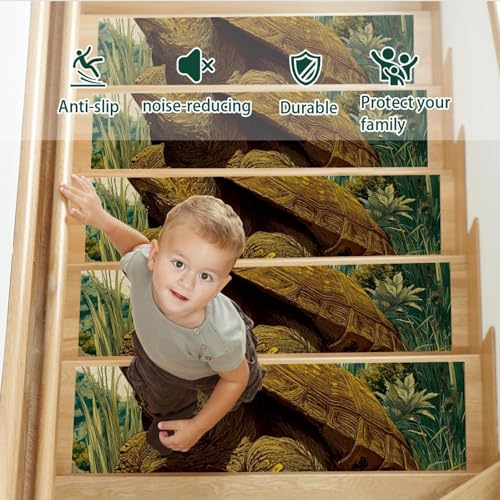Tapis d'escalier réutilisable et lavable en machine lot de 15 - 4