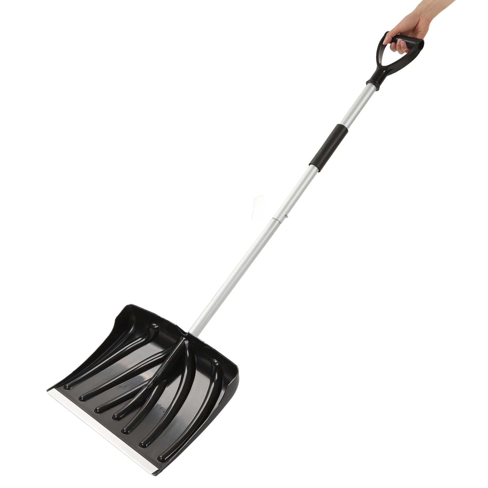 Pala de Nieve Desmontable, Empujador de Nieve Portátil de Aleación de Aluminio para Pala de Hielo Triturado, Herramienta para Eliminación de Al Aire Libre