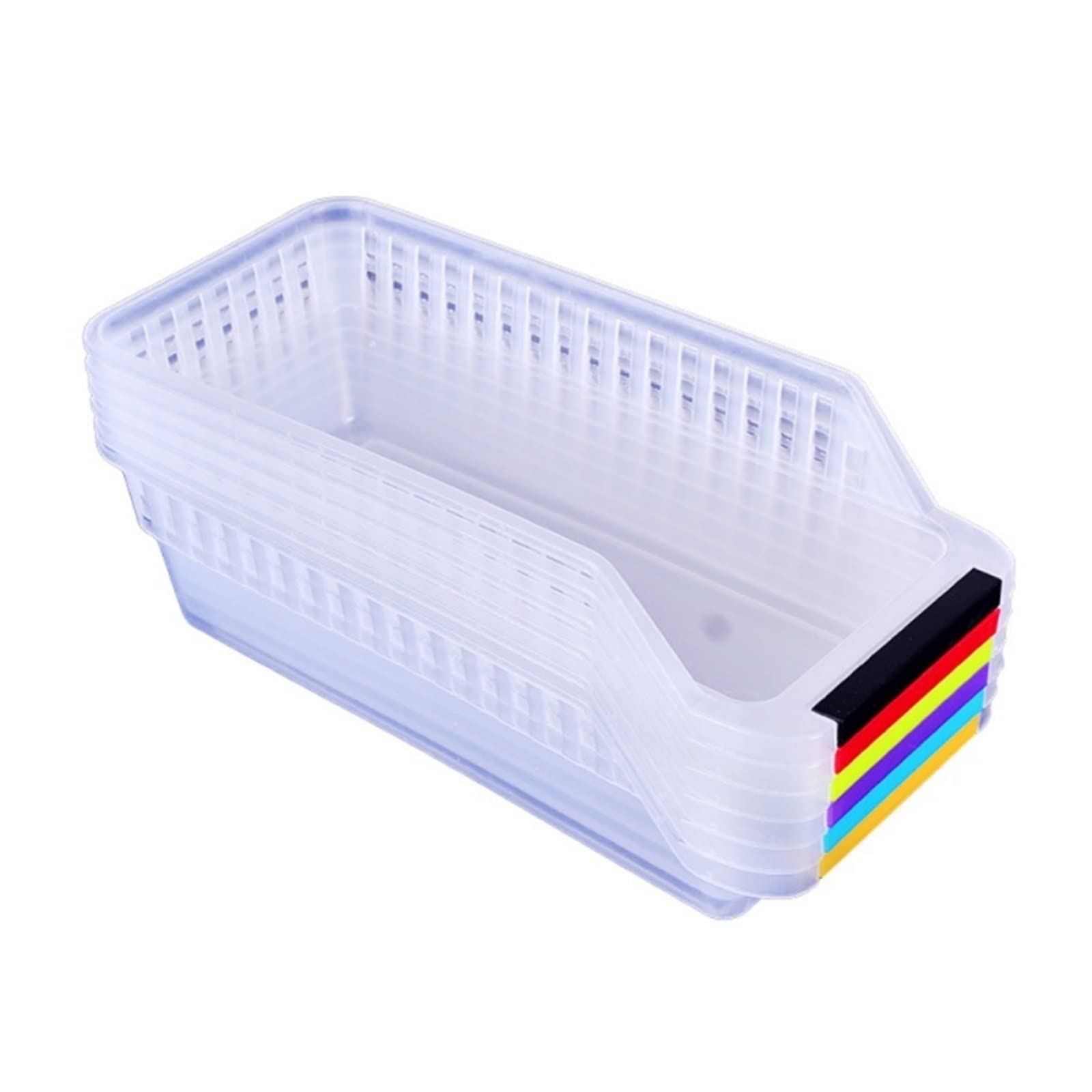 Cesta de Huevos de plástico para Cocina, Cesta de Almacenamiento de Huevos, Bandeja de cajones de Comida, Organizador Transparente para refrigerador, contenedor de clasificación de Frutas y Verduras