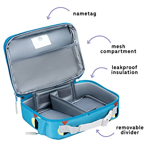 Uninni Golf Insulated Lunch Box For Kids - Age 3+ With Leak-Resistant Storage, Mesh Pocket, Removable Divider For Snacks, Sandwiches And Drinks, Bpa-Free Food-Grade Lunch Bag Kids, Girls And Boys. #TOP5