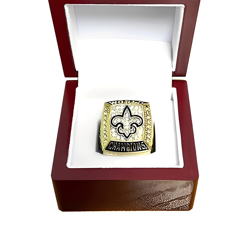 Pierścień Mistrza Super Bowl 2009 Saints – Pamiątka Mistrzostw Futbolu Amerykańskiego dla Fanów, Absolwentów, Taty i Przyjaciół