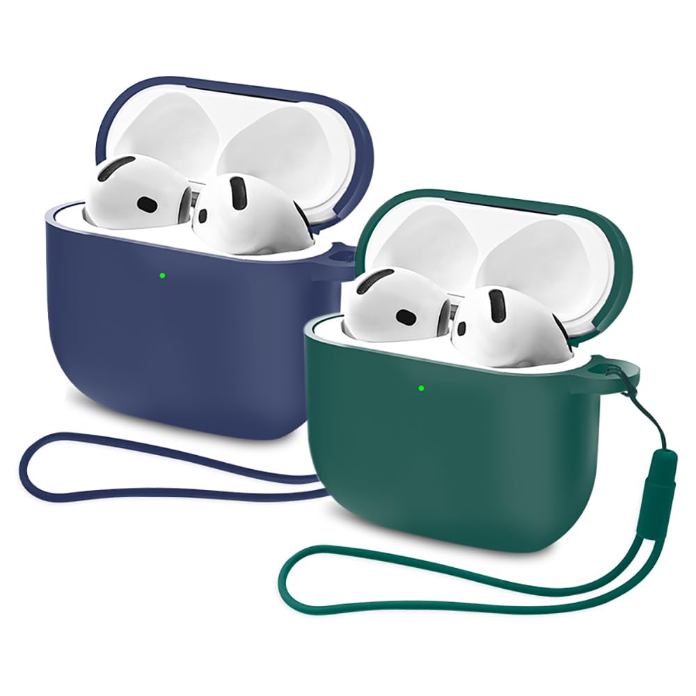 Mocarheri Funda de Silicona Compatible con AirPods 4.ª Generación con Kit de Limpiador, Fundas Protectora de Silicona para AirPods de 4 Generacion 2024, LED Visible Frontal, Negro — view 39