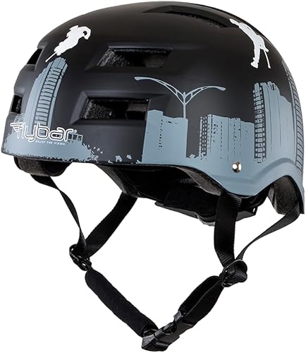 Flybar Casco de bicicleta, casco multideportivo, ligero con doble certificación con esfera ajustable, protección contra impactos para actividades