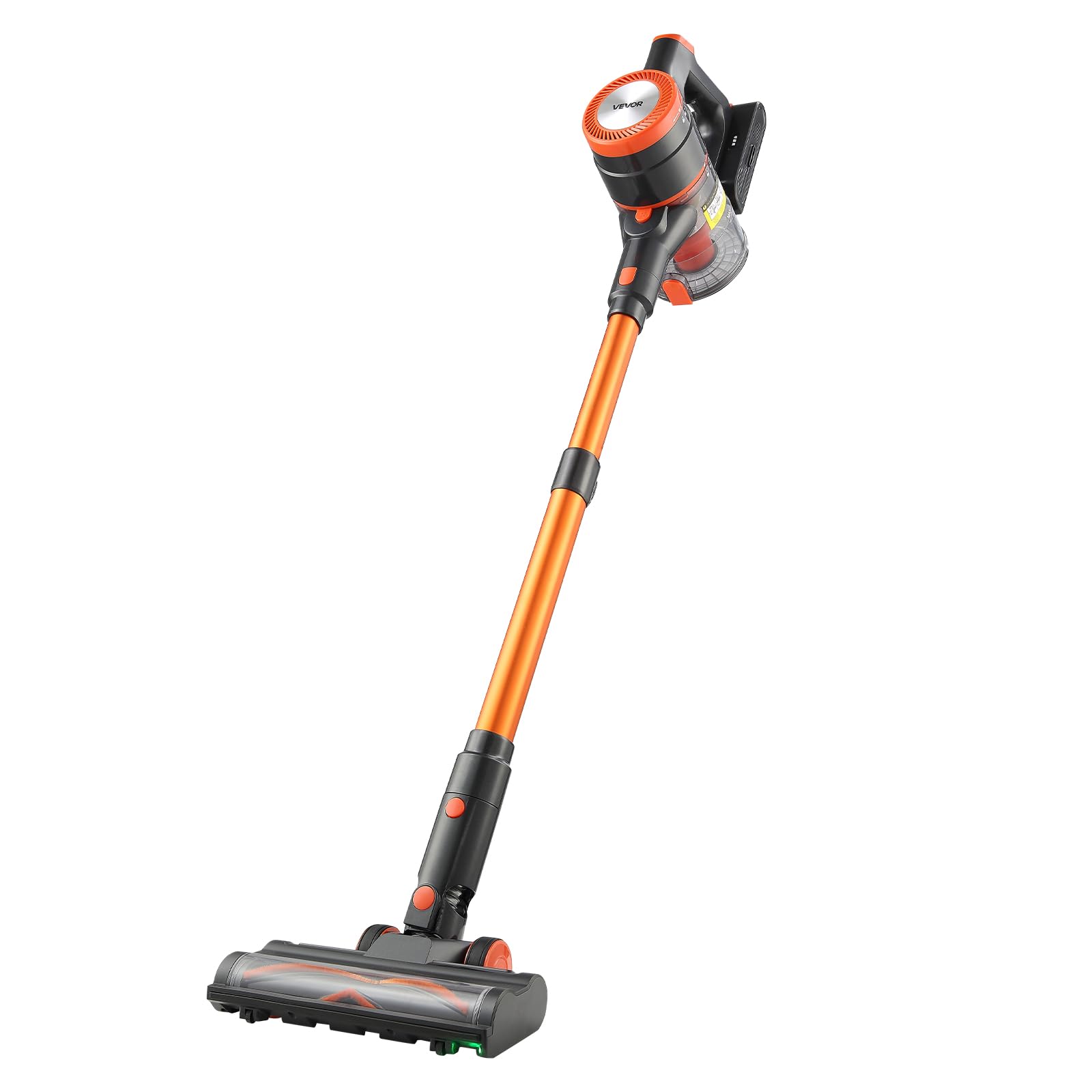 VEVOR Aspirateur Balai sans Fil à Aspiration Puissante 40 kPa, Aspirateur Laveur Rechargeable Anti-enchevêtrement avec Écran LED, Léger avec Autonomie de 47 Minutes, pour Tapis Poils Sols Durs
