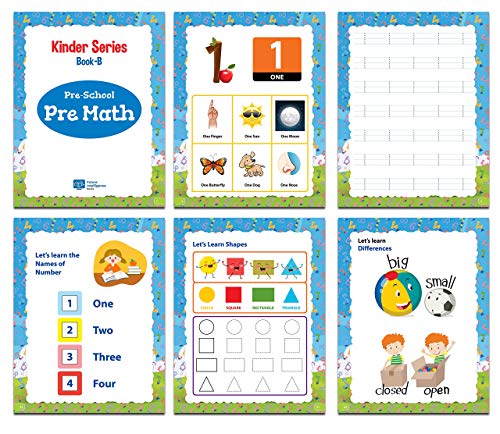 Kinder Series LKG text books for kids / Lower Kindergarten Books [244 pages] (Alphabets, Writing, Maths, GK or EVS, Colouring) 4-6 Years + Books Pouch ... Books [Paperback] Future Intelligence Books