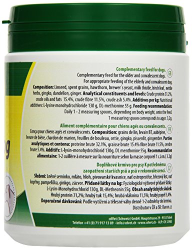 cdVet ArthroGreen Plus 150g - natürliche und effektive Nahrungsergänzung zur Unterstützung der Gelenke für Hund und für Katze durch Vitamine und Mineralien & SeniorDog 250 g