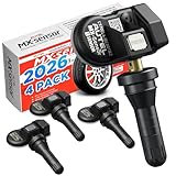 Autel MX-Sensor Tire Pressure Monitor Sensor 2 in 1 TPMS Sensors 315MHz 433MHz,Replaced OEM Tire Sensors Screw-in Rubber Valves (Pack of 4 SENSORS)