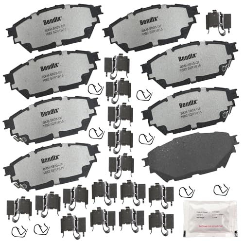 Image of Bendix Fleet Metlok MKD1682FM Semi-Metallic Brake Pads compatible with Mitsubishi Fuso Canter FE125, FE160, FE180 (2013-2012)