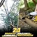 Cordless Pole Saw & Mini Chainsaw 2-IN-1, 21V 3Ah Battery Powered 6 Inch Brushless Electric Rotatable Pole Saw, 15-Foot Max Reach & Multi-Angle for Tree Branches Pruning, Wood Cutting