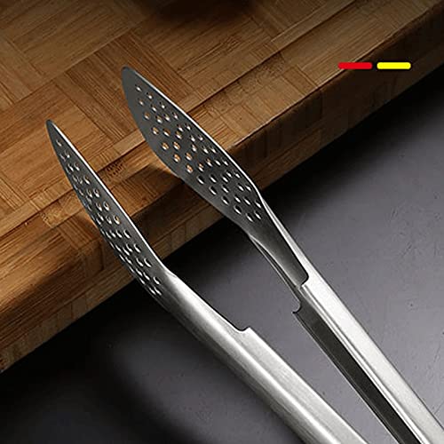 Kochzange Küchenzange aus Edelstahl, for Braten, Kochen, Brotbacken, Größe: 31 cm, flexibel einsetzbar