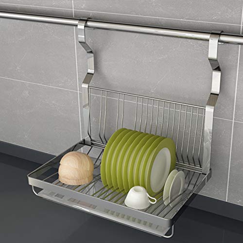 Edelstahl HäNgende Klappbar Schale Rack Abtropf Schale Rack Platten Organisator Geschirr KüChe Lagerung KüChe Organisator Regal