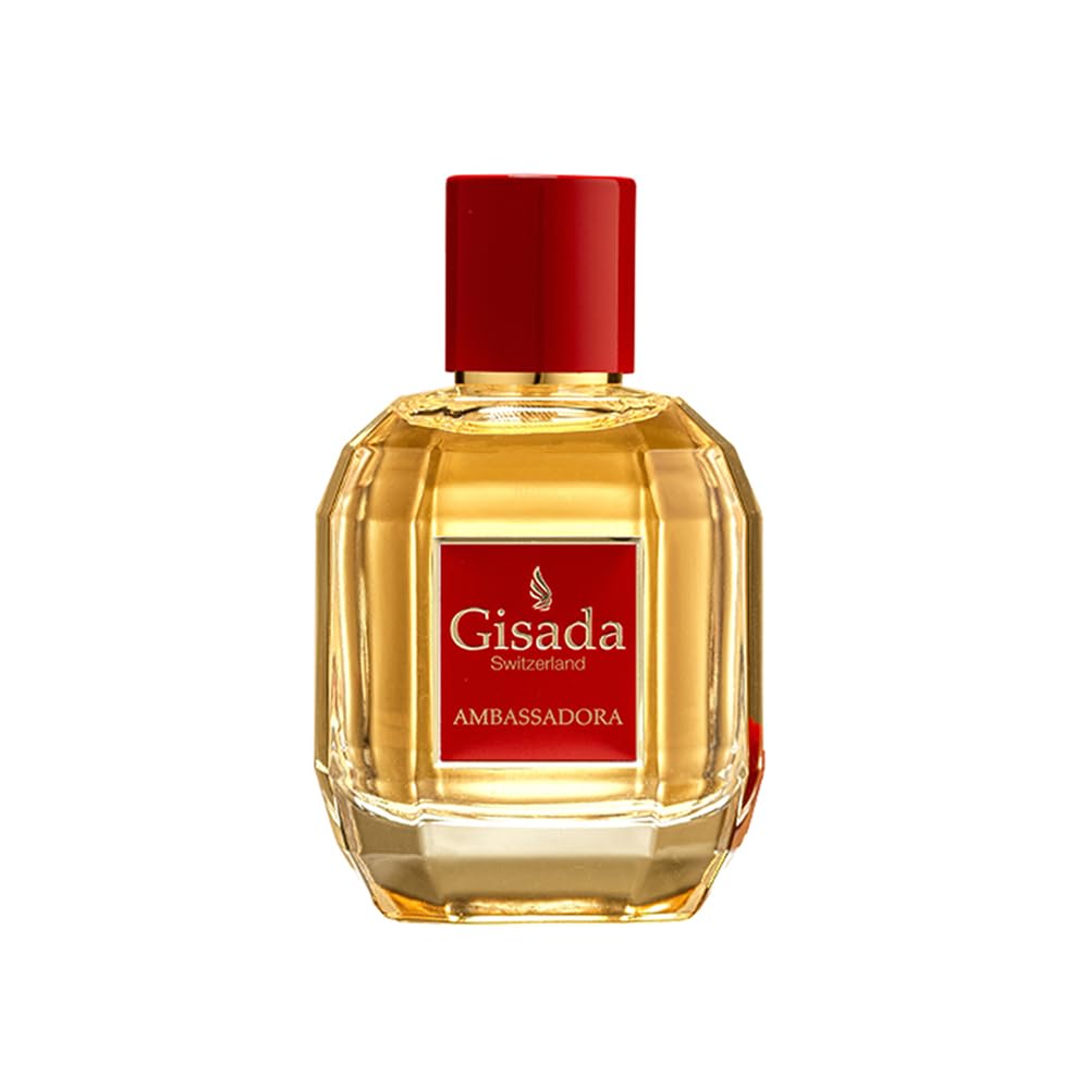 Gisada Ambassadora Women's Perfume - Perfumes for Women with Oriental, Sweet, Floral, Warm Fragrance - Daily Wear Women's Cologne with Juicy, Fruity, Spicy Scent - Made in Switzerland - 3.3 fl. oz.
