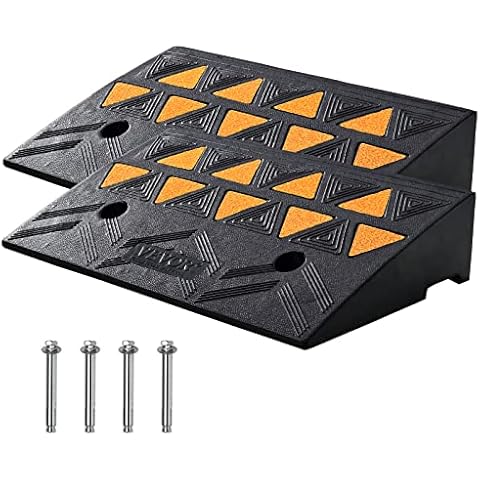 VEVOR Heavy-Duty Rubber Curb Ramp Set Cover