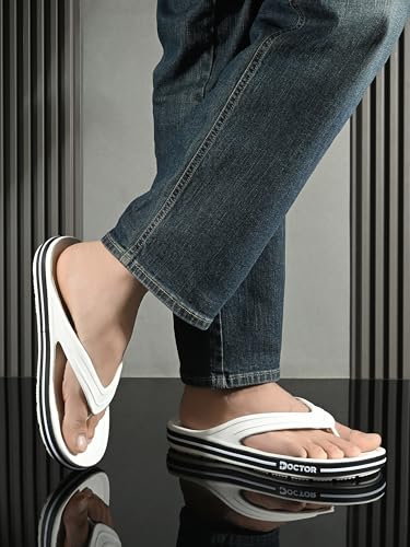 Image of Men's Comfort Flip Flops with Cushioned EVA Sole | Lightweight Anti-Slip Everyday Wear Slippers for Walking, Home, Outdoor & Casual Use