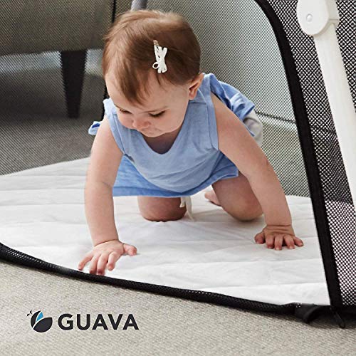 Guava Family - Lotus Crib Plush Quilted Fitted Sheet | Designed for Perfect, Manufacturer-Approved Fit, Soft & Safe for 1 Yr & Older, Unisex, Boys & Girls (New)