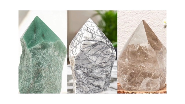 Amazon.com: SAMSARI Milky Quartz Crystal Points – (2.5 to 3.5