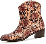 Obermaterial: Leder Gabor 31.600 34 Damen modische Stiefelette aus Effektleder mit Lederausstattung, Groesse 41, rosé