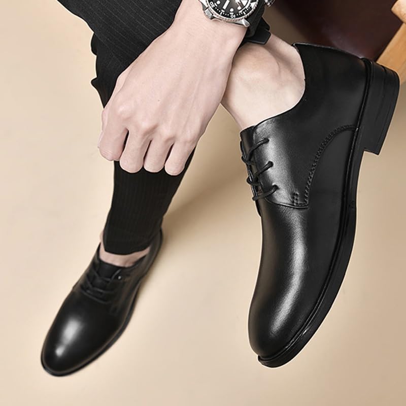 Men's Lace-up Patent Leather Dress Shoes Classic Formal Business Oxford Wedding Tuxedo Shoes4