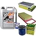 Produktbild QR-PARTS 69371226 Filter Set Inspektionspaket 5 Liter Liqui Moly Motoröl Top Tec 4200 5W-30 MANN-FILTER Innenraumfilter Luftfilter Ölfilter