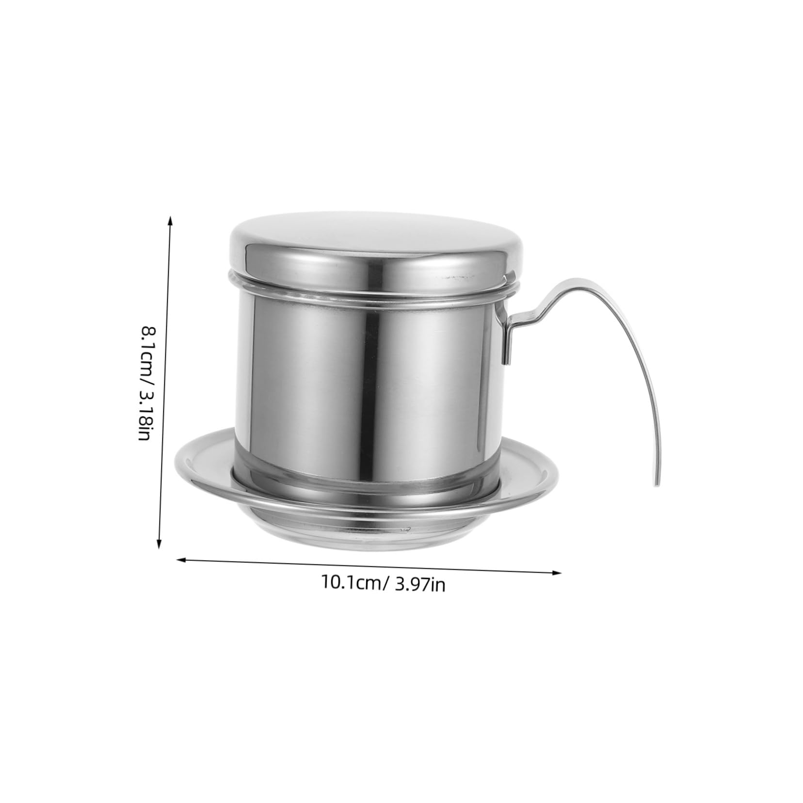 OFFSCH Vietnamese Coffee Drip Filter Cup Stainless Maker Reusable Kitchen Brewer for Home Office Outdoor Use