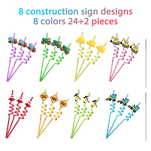 Pitillos plásticos reutilizables multicolor de 24 unidades miniatura 6