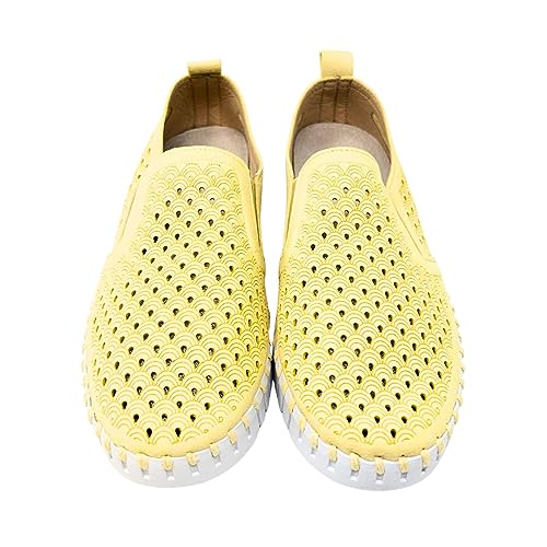Image of Ilse Jacobsen HORNBAEK Women's Tulip Slip-On Flat | Elastic Side Panels | Lightweight Flexible Comfort.