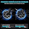 Bicicleta Eléctrica Rattan Pathfinder Pro para Adultos, 26” 4.0 Fat Tire, 48V 18Ah 864Wh, hasta 120 km de Autonomía, Suspensión y Frenos Hidráulicos, 7 Velocidades (Step Over, Azul-01) #3