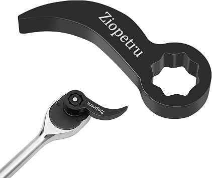 Ziopetru Pry Bar Wrench Adaptor Head, Prybar Wrench Adapter,Crowbar Adapter Head Tool,Prybar Ratchet Adapter,Half Shaft Removal Car Repairing Tools 1/2" Drive