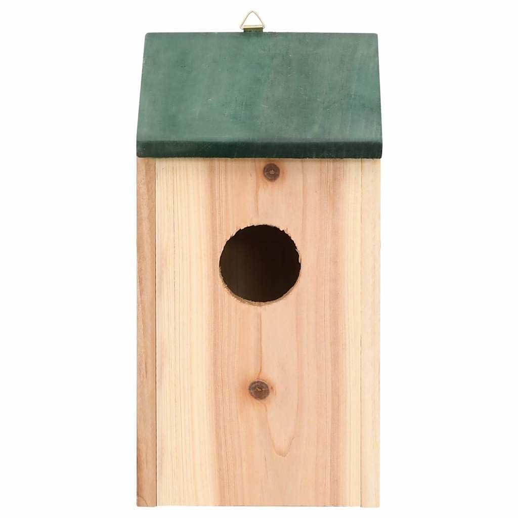 Myheimly Vogelhäuser 8 STK. Holz 12x12x22 cm Nisthaus Nistkasten Vogelfutterhaus Futterhaus Vögel