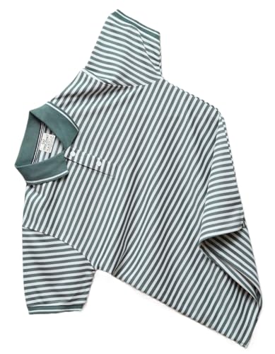 Image of Mack Jonney Men's Striped Cotton Rich Collar Neck T Shirt | Collar Tshirts | Half Sleeves | Striped-Regular Fit-MM423-nw