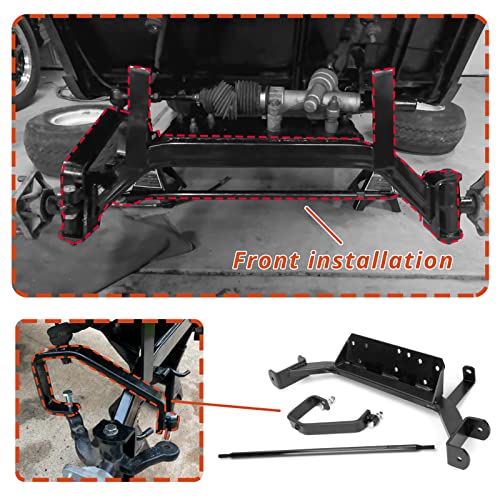 6" Golf Ezgo Lift Kits Compatible With Cart Electric Txt 2001.5-2020,Drop Axle Suspension Kits Raise Your Atv Utv Up To 6Inch,Allowing Install Larger Tires #TOP5