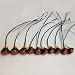 10 LONG HAUL 3/4" AMBER LED CLEARANCE MARKER BULLET TRUCK TRAILER LIGHTS BARE WIRES
