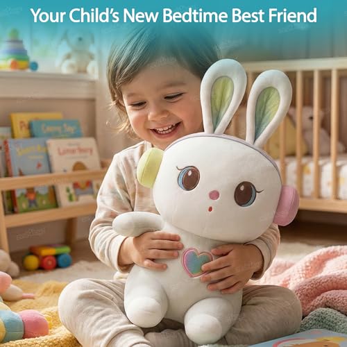Image of Zest 4 Toyz Soft Toy for Girls (35 cm) | Cute Stuffed Animal Plush Toy | Baby Toys | Rabbit Soft Toy Cuddly Teddy Bear for Kids | Cute Stuffed Rabbit Toy | Birthday Gift for Girls - White