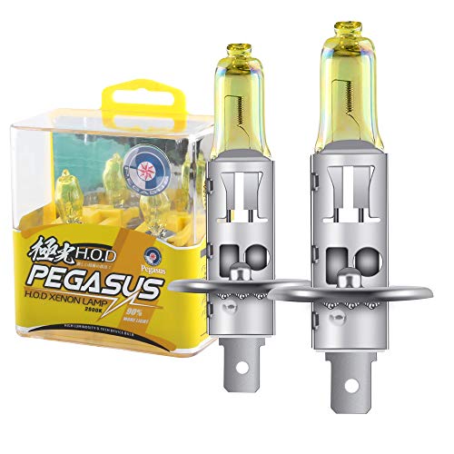 KaiDengZhe 2 stks H1 100w Super Heldere Goud Geel licht 2800K Halogeen Lamp Gloeilamp 12V Auto Koplamp Mistlamp Lamp Vervanging