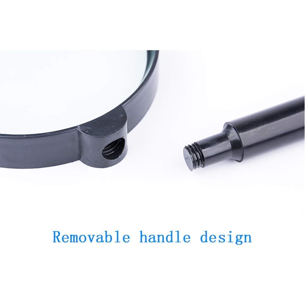 JOZZY Lupa,Lentes de Aumento para Pasatiempos, Lectura Ligero, de Mano, Grande, portátil, de Lectura, sin distorsiones, para Leer, inspeccionar, soldar, Agujas, Reparar, Pasatiempos y C