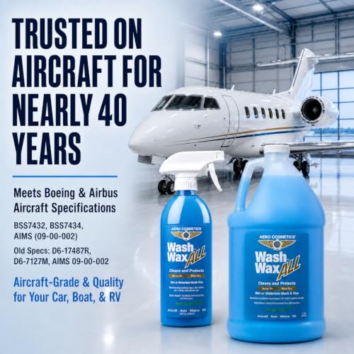 Image of Aero Cosmetics Wash Wax ALL Waterless Car Wash RV Boat Spray Detailer