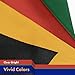 G128 South Africa South African Flag | 3x5 Ft | LiteWeave Pro Series Printed 150D Polyester | Country Flag, Indoor/Outdoor, Vibrant Colors, Thicker and More Durable Than 100D 75D Polyester