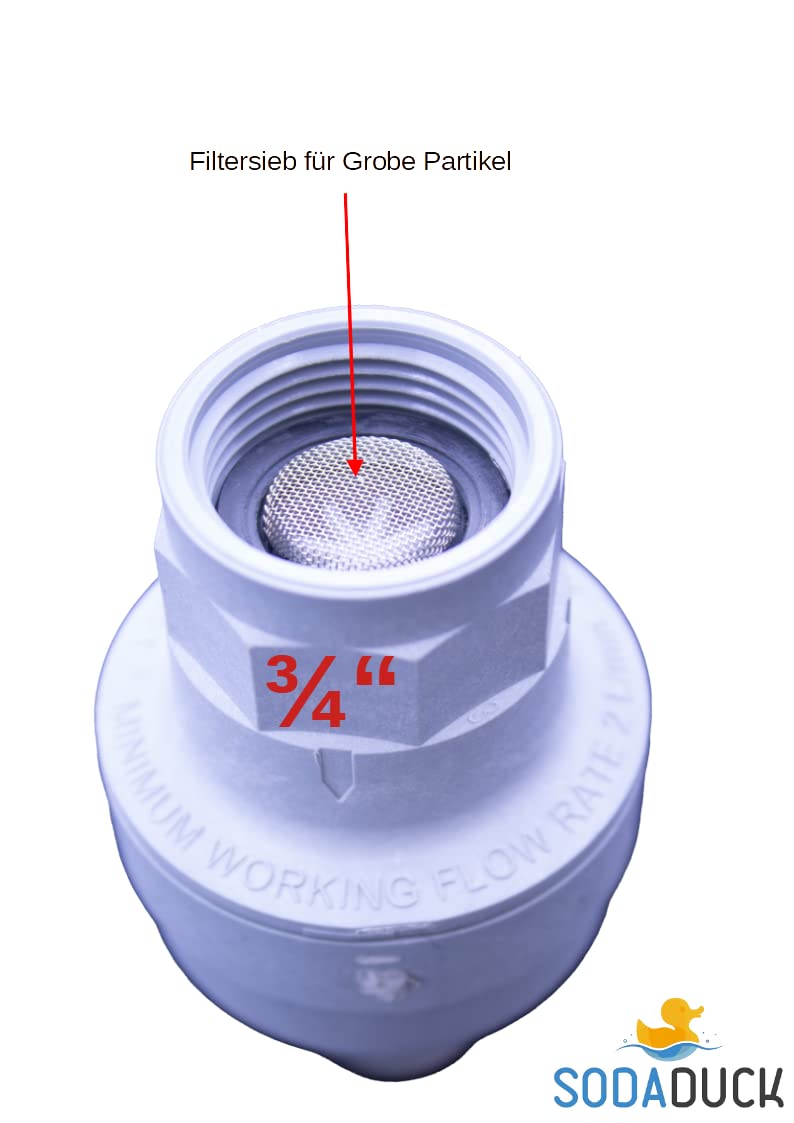 Wasserstop, Aquastop, Leckstop, mechanisch, das original von Eltek, incl. Reset einheit, 3/4" Anschluss, mechanischer Leck- und Berstschutz für den Universellen Einsatz, Durchflussmengen einstellbar
