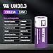 EEMB CR123A 3V Lithium Battery 4 Pack 1700mAh 3 Volt 123a Lithium Batteries with High Capacity for Flashlight Toys Alarm System Non-Rechargeable Battery