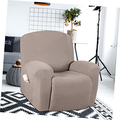 Funda de sillón reclinable Amosfun protector de sofá elástico de poliéster gris 4