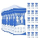 oupados 24 Stück Urinbeutel für Unterwegs 800ml Pinkelbeutel mit Griff,Notfall-Toilettenbeutel Reise für Männer Frauen Patienten Schwangere Kinder Camping Wandern Auto Reisen Outdoor-Aktivitäten