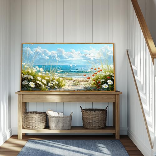 Tableau decoration murale evasion marine et douceur florale chez soi