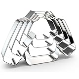 Ugly Sweater Cookie Cutter Set - 5 inch, 4 inch, 3 inch, 2 inch - 4 Piece - Winter Holiday Christmas Cookie Cutter Set - Stainelss Steel
